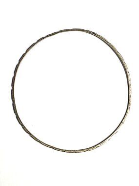 Mexican silver embossed bangle bracelet